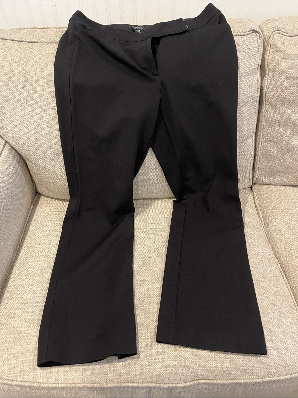 White House Black Market Black Flared Dress Pants